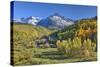 Fall Colors, of Road 7, Sneffle Range in the Background-Richard Maschmeyer-Stretched Canvas