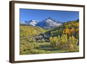 Fall Colors, of Road 7, Sneffle Range in the Background-Richard Maschmeyer-Framed Photographic Print