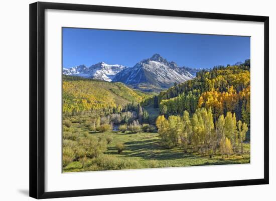 Fall Colors, of Road 7, Sneffle Range in the Background-Richard Maschmeyer-Framed Photographic Print