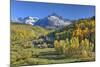 Fall Colors, of Road 7, Sneffle Range in the Background-Richard Maschmeyer-Mounted Photographic Print