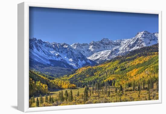 Fall Colors, of Road 7, Sneffle Range in the Background-Richard Maschmeyer-Framed Photographic Print