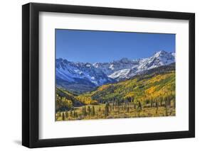 Fall Colors, of Road 7, Sneffle Range in the Background-Richard Maschmeyer-Framed Photographic Print