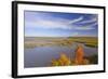 Fall Colors on A Midwest River-wildnerdpix-Framed Photographic Print