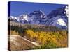 Fall Colors on Aspen Trees, Maroon Bells, Snowmass Wilderness, Colorado, USA-Gavriel Jecan-Stretched Canvas