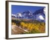 Fall Colors on Aspen Trees, Maroon Bells, Snowmass Wilderness, Colorado, USA-Gavriel Jecan-Framed Photographic Print