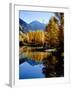 Fall Colors Reflected in Mountain Lake, Telluride, Colorado, USA-Cindy Miller Hopkins-Framed Photographic Print