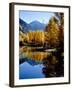 Fall Colors Reflected in Mountain Lake, Telluride, Colorado, USA-Cindy Miller Hopkins-Framed Photographic Print