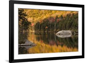 Fall colors reflected on beaver pond, White Mountains National Forest, New Hampshire-Adam Jones-Framed Photographic Print