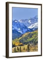 Fall Colors, Road 7, Sneffels Range in the Background-Richard Maschmeyer-Framed Photographic Print