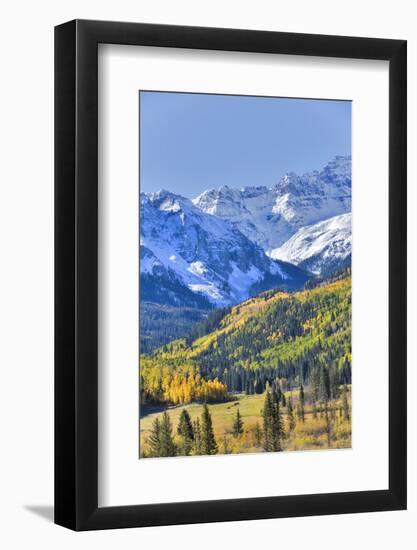 Fall Colors, Road 7, Sneffels Range in the Background-Richard Maschmeyer-Framed Photographic Print