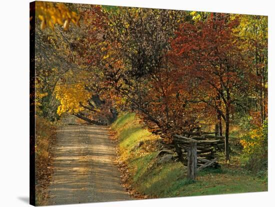 Fall Colors, View Of Country Land, Loudoun County, Virginia, USA-Kenneth Garrett-Stretched Canvas