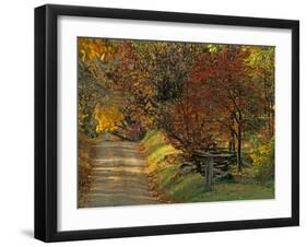 Fall Colors, View Of Country Land, Loudoun County, Virginia, USA-Kenneth Garrett-Framed Photographic Print