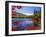 Fall Colours, Moose Pond, with Mount Pleasant in the Background, Maine, New England, USA-Roy Rainford-Framed Photographic Print