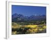 Fall Colours over Denali National Park, Alaska, USA-John Warburton-lee-Framed Photographic Print