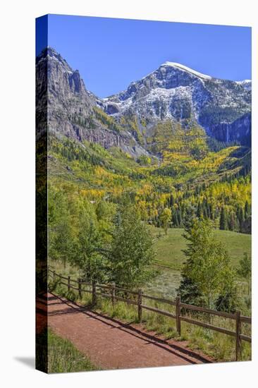 Fall Colours, Telluride, Western San Juan Mountains in the Background-Richard Maschmeyer-Stretched Canvas