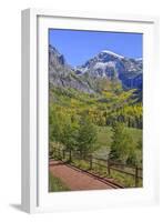 Fall Colours, Telluride, Western San Juan Mountains in the Background-Richard Maschmeyer-Framed Photographic Print