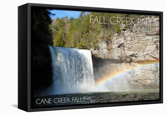 Fall Creek Falls State Park, Tennessee - Cane Creek Falls-Lantern Press-Framed Stretched Canvas