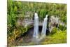 Fall Creek Falls State Park, Tennessee - Fall Creek and Coon Creek Falls-Lantern Press-Mounted Art Print