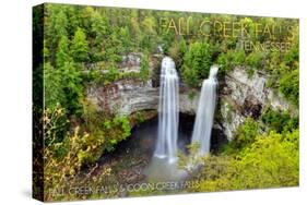 Fall Creek Falls State Park, Tennessee - Fall Creek and Coon Creek Falls-Lantern Press-Stretched Canvas
