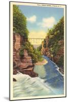 Fall Creek Gorge, Ithaca-null-Mounted Art Print