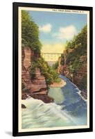 Fall Creek Gorge, Ithaca-null-Framed Art Print