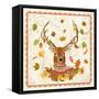 Fall Deer-Fiona Stokes-Gilbert-Framed Stretched Canvas