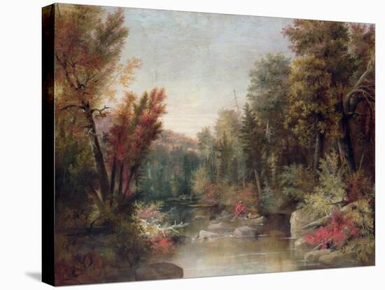 Fall Fisherman-Robert Scott Duncanson-Stretched Canvas