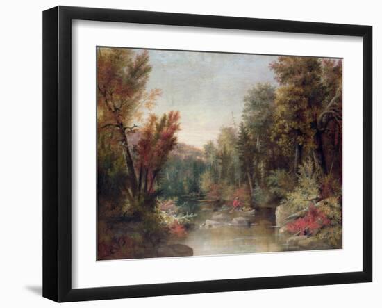 Fall Fisherman-Robert Scott Duncanson-Framed Giclee Print