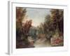 Fall Fisherman-Robert Scott Duncanson-Framed Giclee Print