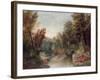 Fall Fisherman-Robert Scott Duncanson-Framed Giclee Print