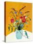 Fall Floral with Bird-Pamela Munger-Stretched Canvas