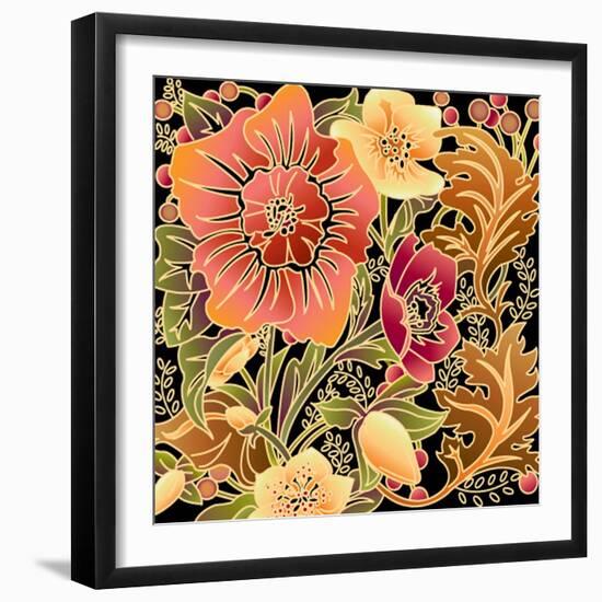 Fall Flowers II-Julie Goonan-Framed Giclee Print