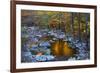 Fall Foliage Along Little River, Smoky Mountains NP, Tennessee, USA-Joanne Wells-Framed Photographic Print