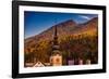 Fall foliage and scenic views in Vrsic Pass, Julian Alps, Slovenia, Europe-Laura Grier-Framed Photographic Print