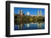 Fall Foliage at Central Park with Upper West Side Behind, Manhattan, New York, USA-Stefano Politi Markovina-Framed Photographic Print