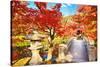 Fall Foliage at Eikando Temple in Kyoto, Japan.-SeanPavonePhoto-Stretched Canvas