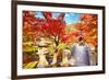 Fall Foliage at Eikando Temple in Kyoto, Japan.-SeanPavonePhoto-Framed Photographic Print