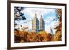 Fall Foliage in Central Park II - In the Style of Oil Painting-Philippe Hugonnard-Framed Giclee Print