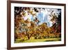 Fall Foliage in Central Park - In the Style of Oil Painting-Philippe Hugonnard-Framed Giclee Print
