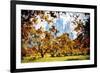 Fall Foliage in Central Park - In the Style of Oil Painting-Philippe Hugonnard-Framed Giclee Print