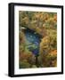 Fall forest and Ha Ha Tonka Spring, Ha Ha Tonka State Park, Missouri, USA-Charles Gurche-Framed Photographic Print