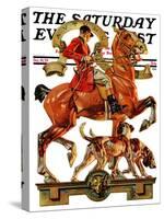 "Fall Foxhunting," Saturday Evening Post Cover, October 19, 1929-Joseph Christian Leyendecker-Stretched Canvas