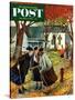 "Fall Gab Session" Saturday Evening Post Cover, November 7, 1953-Constantin Alajalov-Stretched Canvas