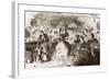Fall Games, The Apple-Bee-Winslow Homer-Framed Giclee Print