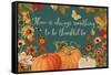 Fall Garden I Teal-Katie Pertiet-Framed Stretched Canvas