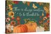 Fall Garden I Teal-Katie Pertiet-Stretched Canvas