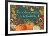 Fall Garden I Teal-Katie Pertiet-Framed Art Print