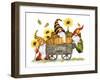 Fall Gnomes-MAKIKO-Framed Giclee Print