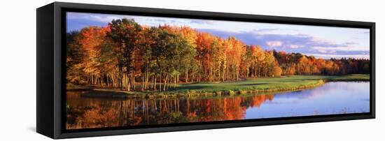 Fall Golf Course New England-null-Framed Stretched Canvas