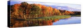 Fall Golf Course New England-null-Stretched Canvas